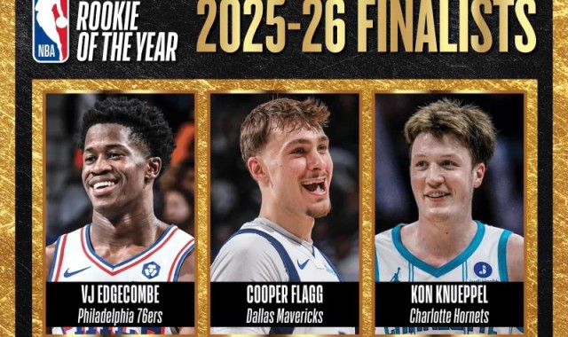 NBA官方：明早7点公布最佳新秀，弗拉格&amp;amp;克尼普尔&amp;amp;VJ候选